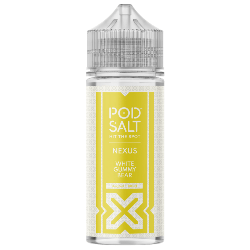 POD SALT NEXUS WHITE GUMMY BEAR 100ML SHORTFILL E - LIQUID - Super E - cig