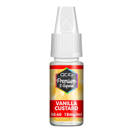 QCIG - 10ML VANILLA CUSTARD E LIQUID - Super E-cig
