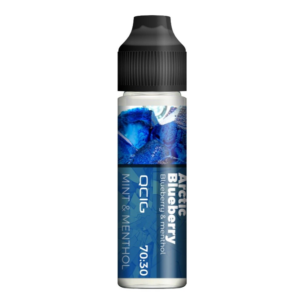 QCIG - 50ML ARCTIC BLUEBERRY 0MG SHORTFILL E LIQUID - Super E-cig