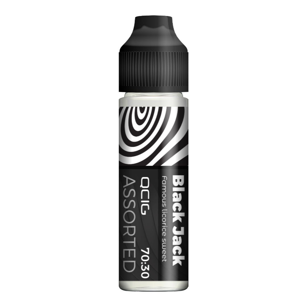 QCIG - 50ML BLACK JACK 0MG SHORTFILL E LIQUID - Super E-cig