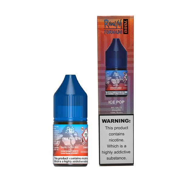 RANDM - 10ML 7000 ICE POP NIC SALT E LIQUID - Super E-cig