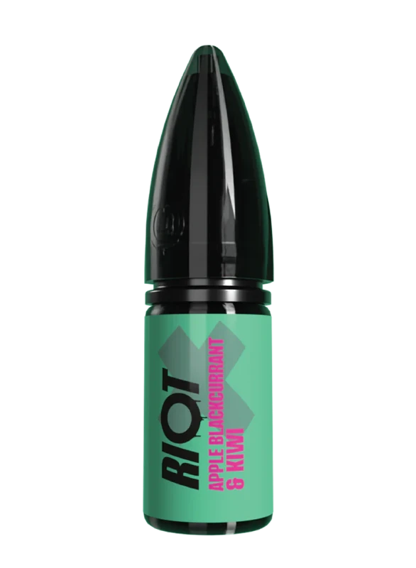 RIOT X APPLE BLACKCURRANT & KIWI 10ML NIC SALT E-LIQUID - Super E-cig