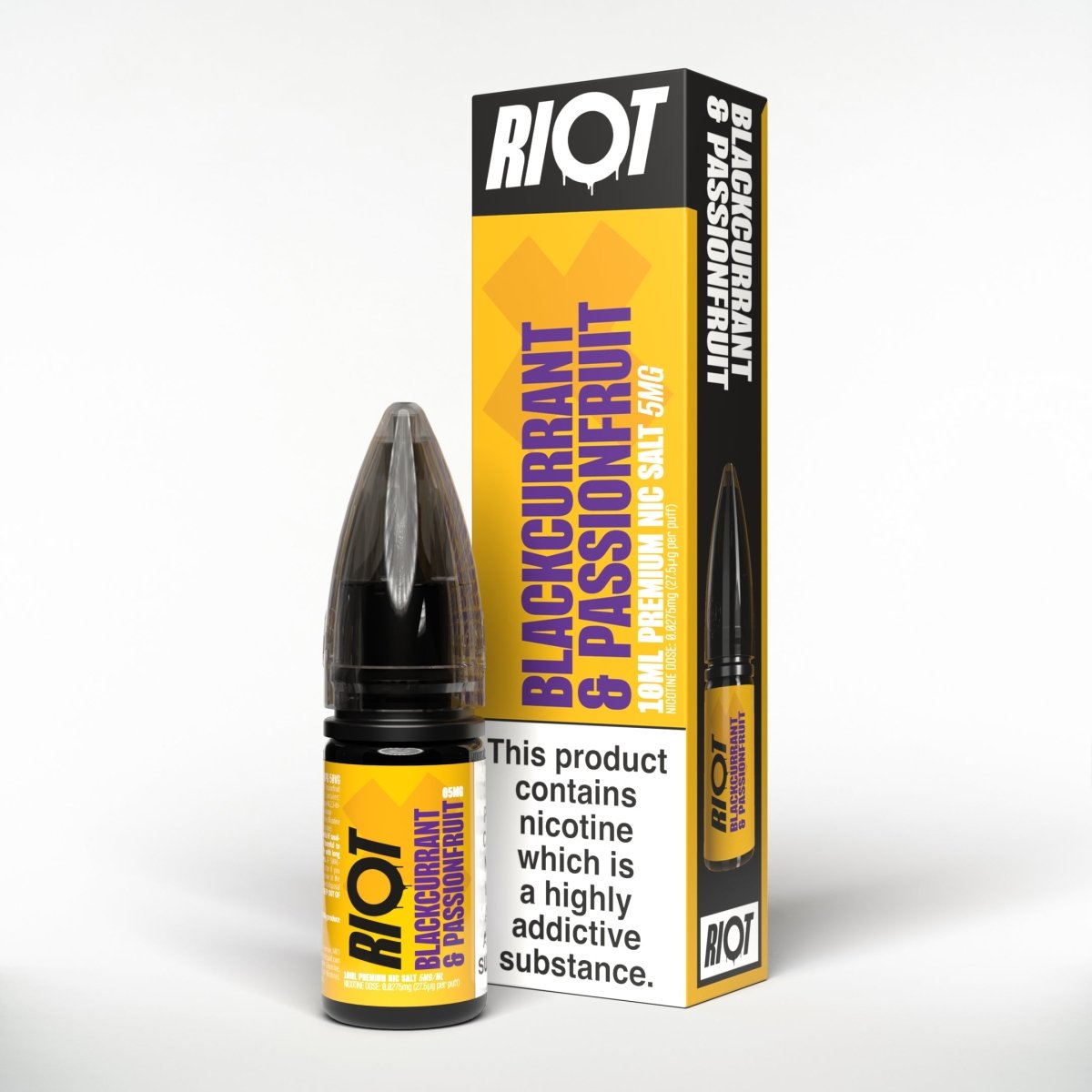 RIOT X BLACKCURRANT PASSION 10ML NIC SALT E - LIQUID - Super E - cig