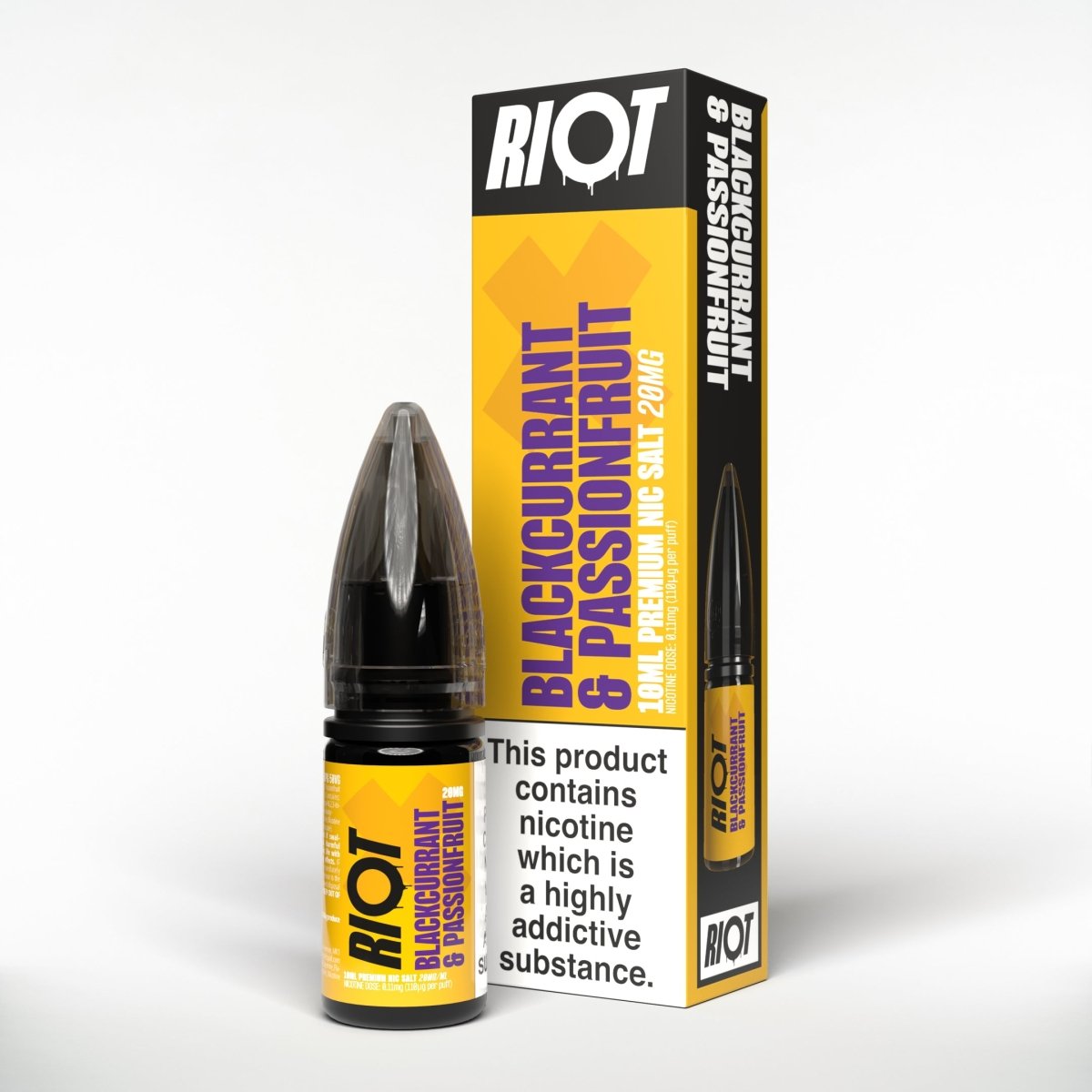 RIOT X BLACKCURRANT PASSION 10ML NIC SALT E - LIQUID - Super E - cig