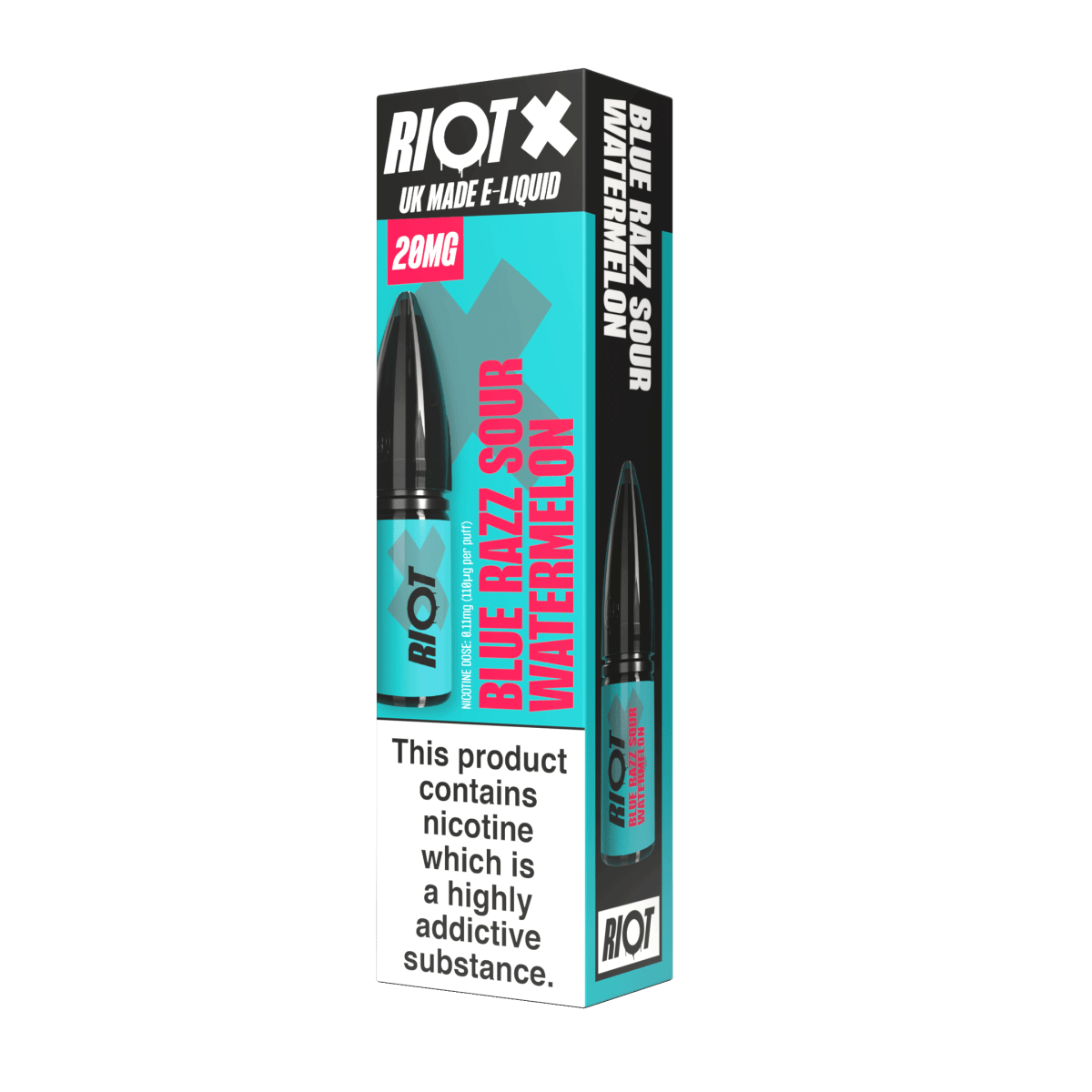 RIOT X BLUE RAZZ SOUR WATERMELON 10ML NIC SALT E - LIQUID - Super E - cig