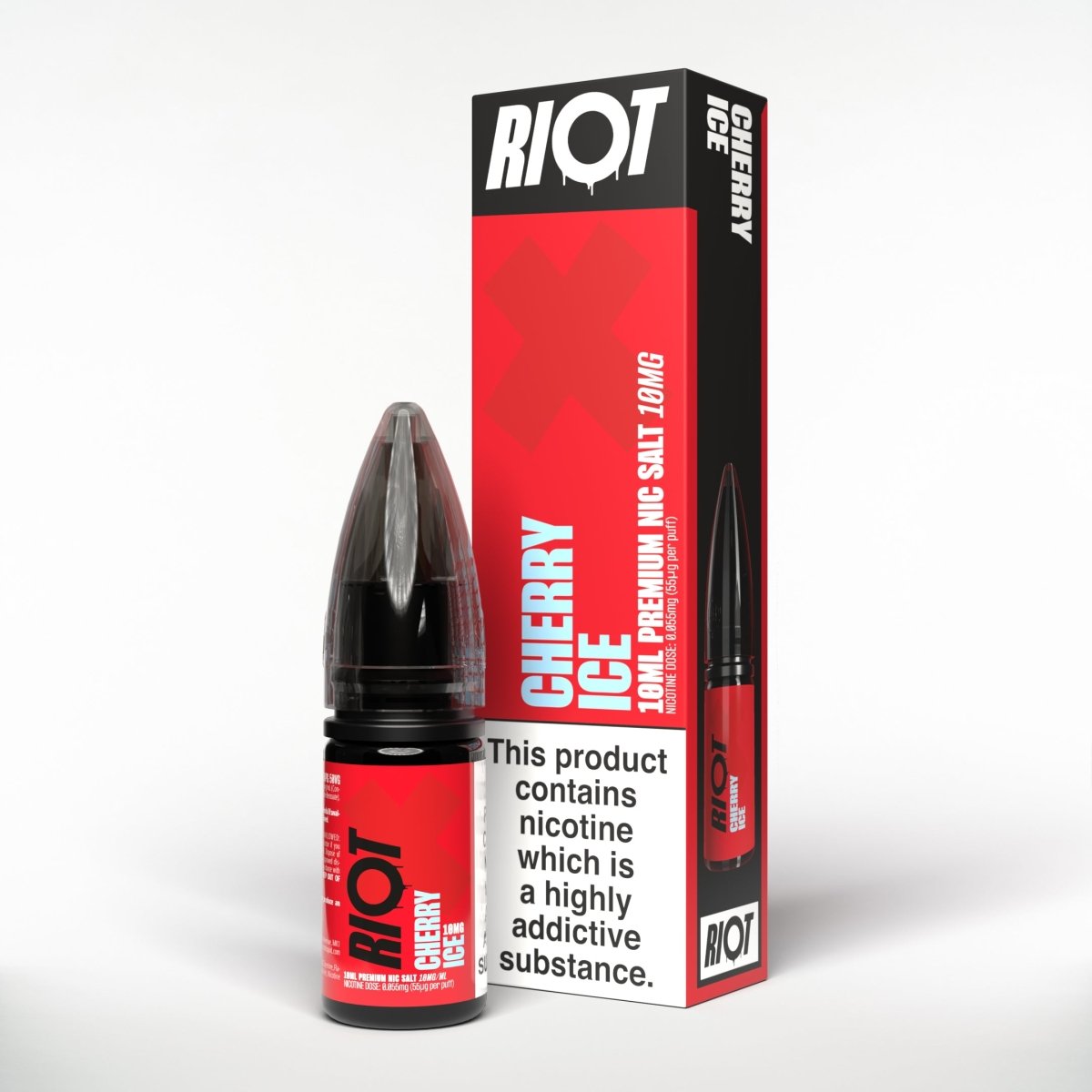 RIOT X CHERRY ICE 10ML NIC SALT E - LIQUID - Super E - cig