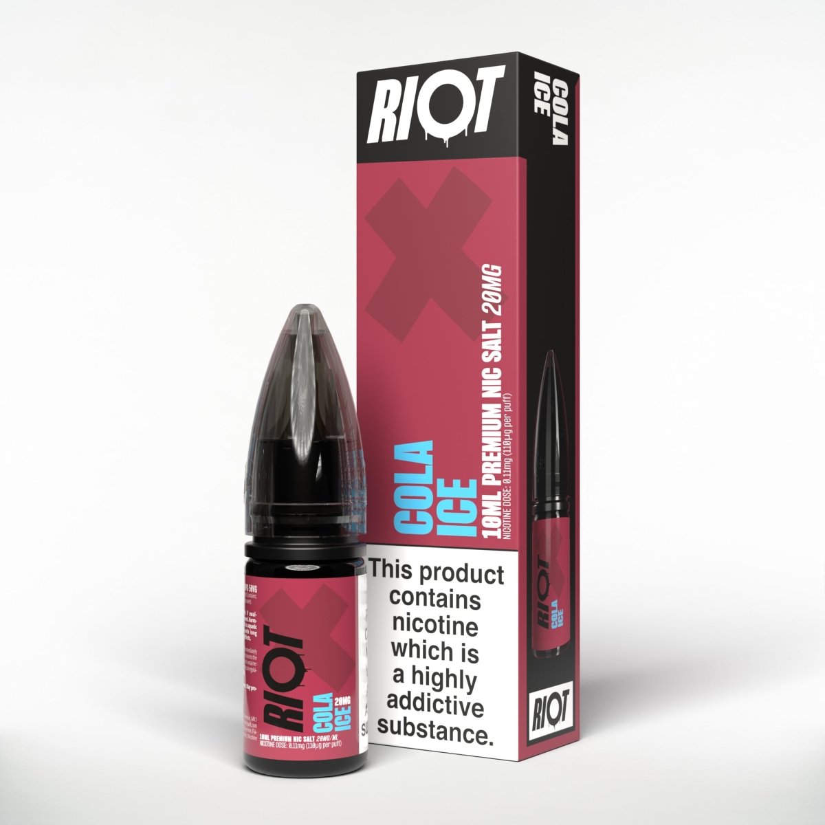 RIOT X COLA ICE 10ML NIC SALT E - LIQUID - Super E - cig