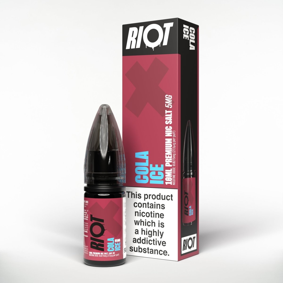 RIOT X COLA ICE 10ML NIC SALT E - LIQUID - Super E - cig