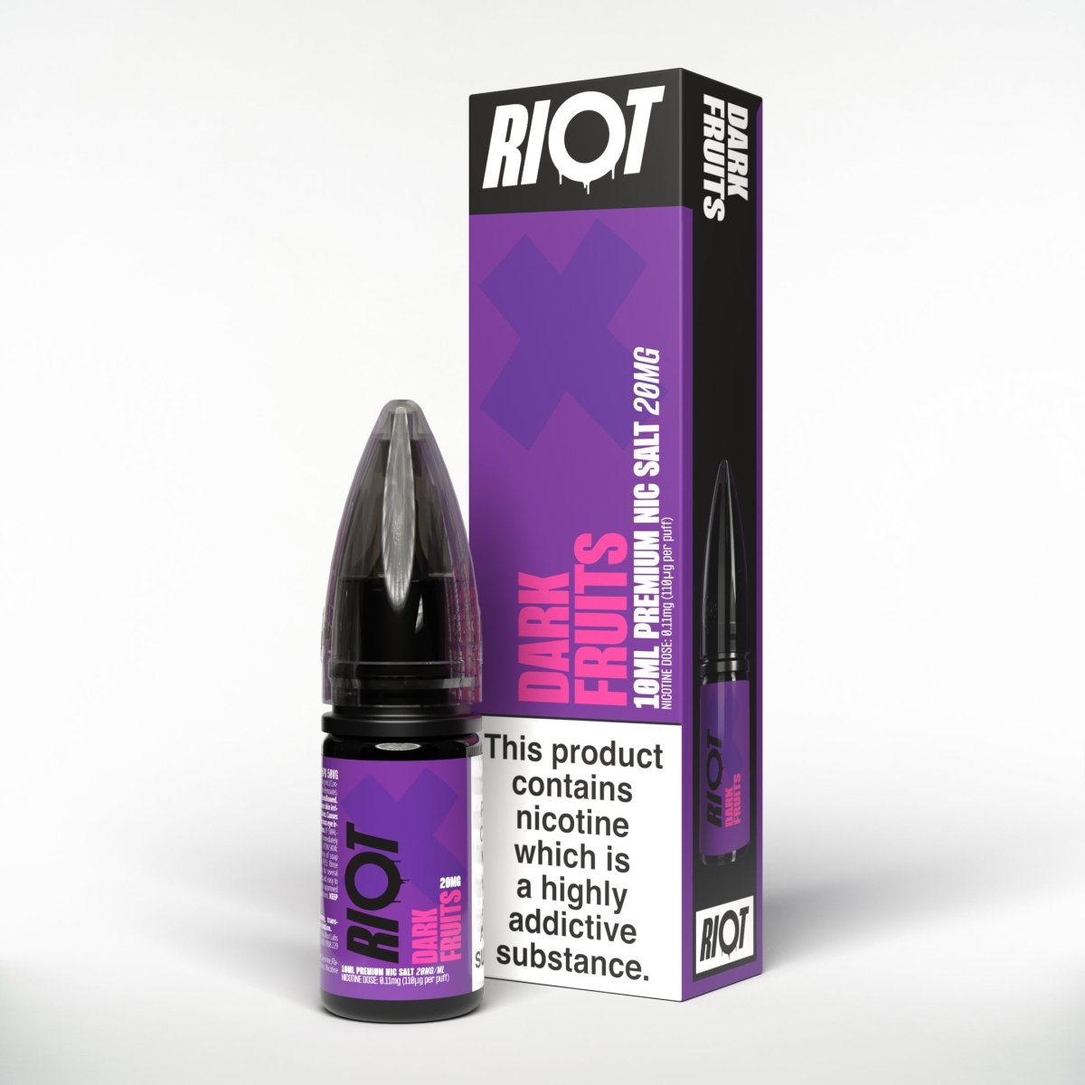 RIOT X DARK FRUITS 10ML NIC SALT E - LIQUID - Super E - cig
