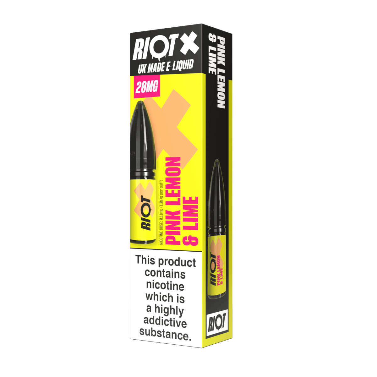 RIOT X PINK LEMON & LIME 10ML NIC SALT E - LIQUID - Super E - cig