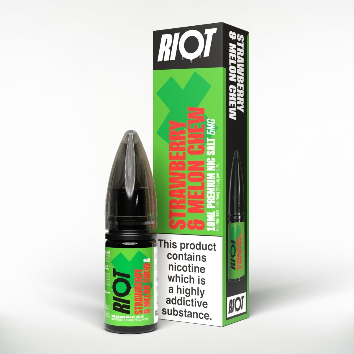 RIOT X STRAWBERRY MELON CHEW 10ML NIC SALT E - LIQUID - Super E - cig