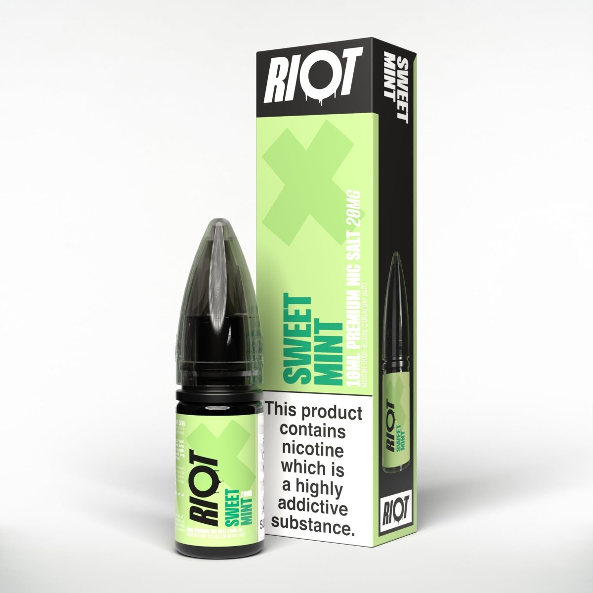 RIOT X SWEET MINT 10ML NIC SALT E - LIQUID - Super E - cig