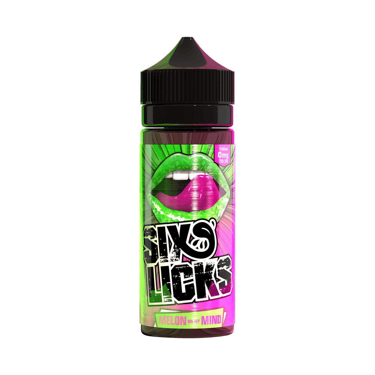 SIX LICKS - 100ML MELON ON MY MIND 0MG SHORTFILL E LIQUID - Super E-cig