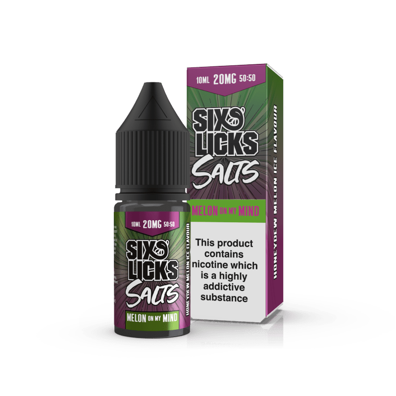 SIX LICKS - 10ML MELON ON MY MIND NIC SALT E LIQUID - Super E-cig