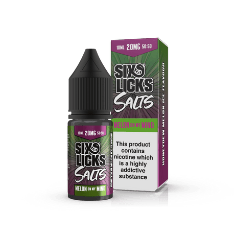 SIX LICKS - 10ML MELON ON MY MIND NIC SALT E LIQUID - Super E-cig