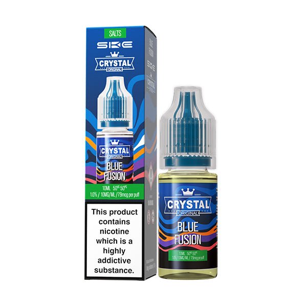SKE - 10ML CRYSTAL ORIGINAL BLUE FUSION NIC SALT E LIQUID - Super E-cig