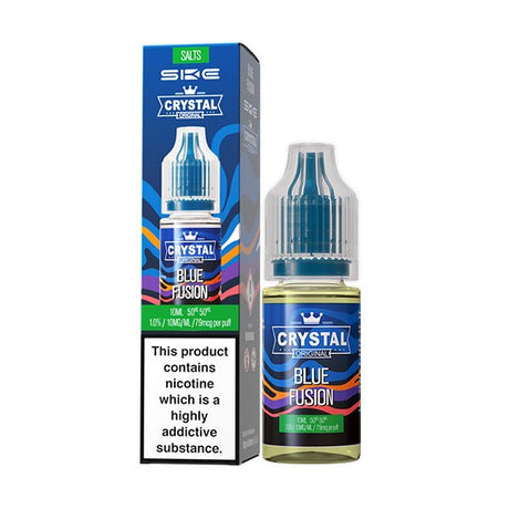 SKE - 10ML CRYSTAL ORIGINAL BLUE FUSION NIC SALT E LIQUID - Super E-cig
