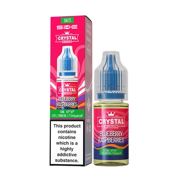 SKE - 10ML CRYSTAL ORIGINAL BLUEBERRY RASPBERRIES NIC SALT E LIQUID - Super E-cig