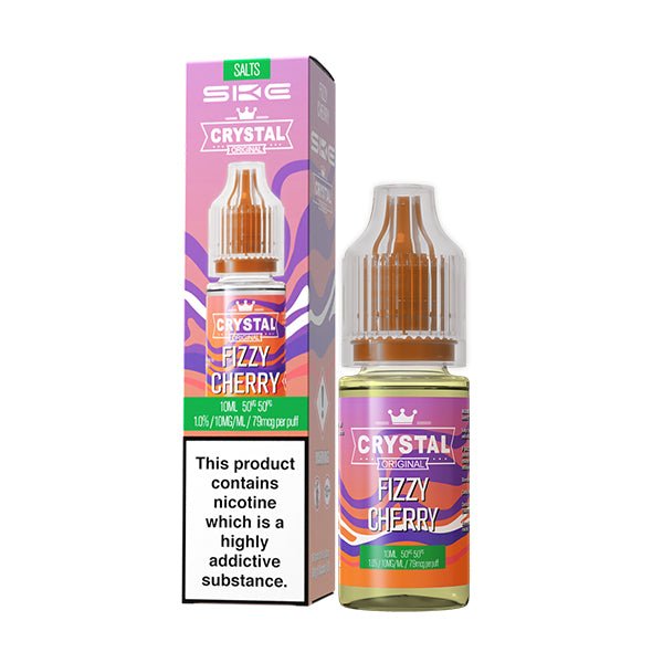 SKE - 10ML CRYSTAL ORIGINAL FIZZY CHERRY NIC SALT E LIQUID - Super E-cig