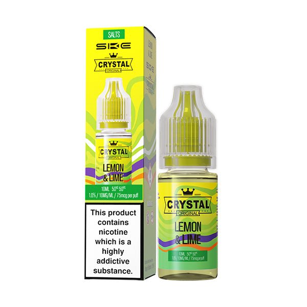 SKE - 10ML CRYSTAL ORIGINAL LEMON & LIME NIC SALT E LIQUID - Super E-cig