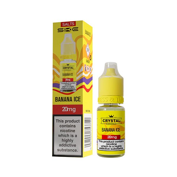 SKE CRYSTAL ORIGINAL BANANA ICE 10ML NIC SALT E - LIQUID - Super E - cig