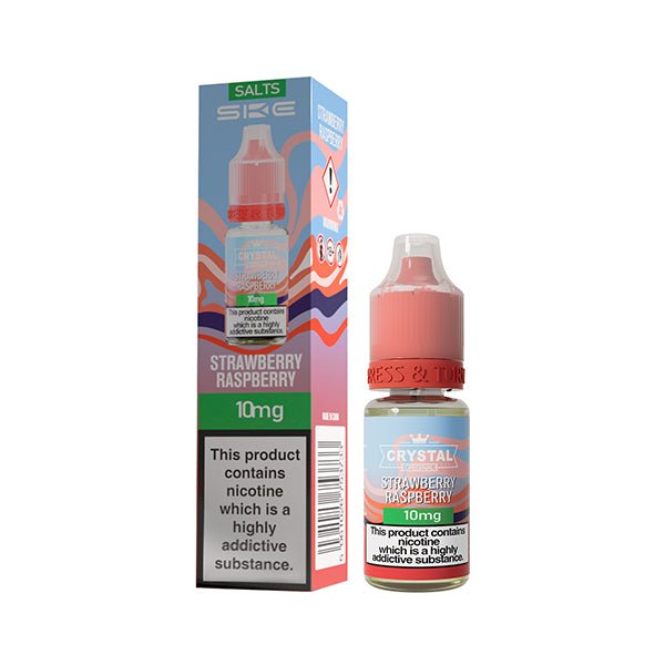 SKE CRYSTAL ORIGINAL STRAWBERRY RASPBERRY 10ML NIC SALT E - LIQUID - Super E - cig