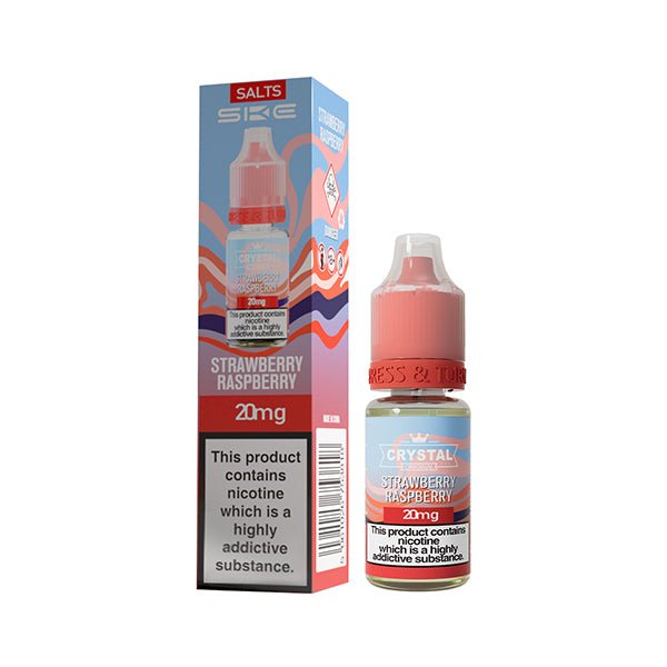 SKE CRYSTAL ORIGINAL STRAWBERRY RASPBERRY 10ML NIC SALT E - LIQUID - Super E - cig