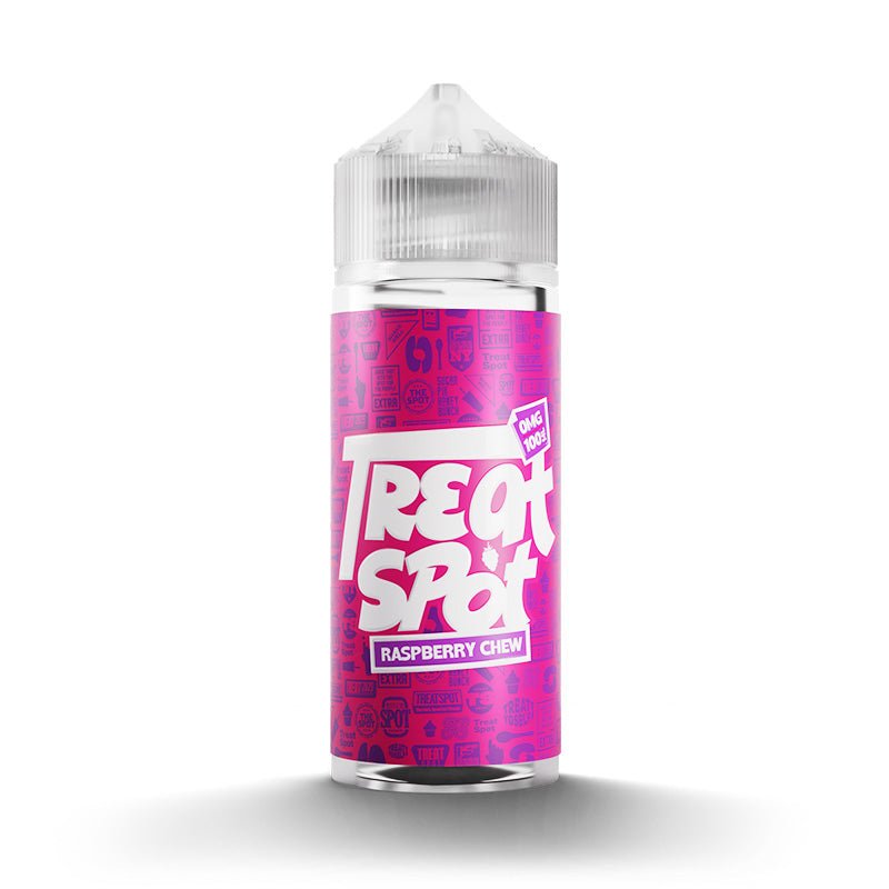 TREAT SPOT RASPBERRY CHEW 100ML SHORTFILL E - LIQUID - Super E - cig