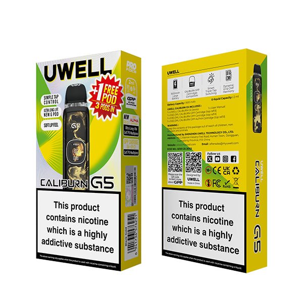 UWELL CALIBURN G5 POD KIT - BLACK GOLD