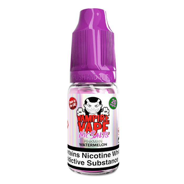 VAMPIRE VAPE - 10ML PINKMAN WATERMELON NIC SALT E LIQUID - Super E-cig