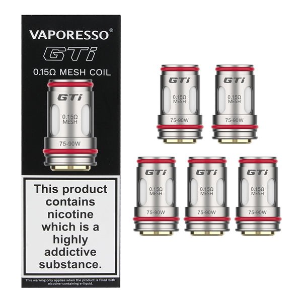 VAPORESSO GTI MESH COILS 5 PACK - Super E - cig
