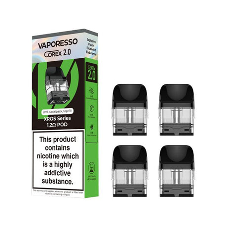VAPORESSO - XROS SERIES COREX 2.0 REPLACEMENT PODS 4 PACK - Super E-cig