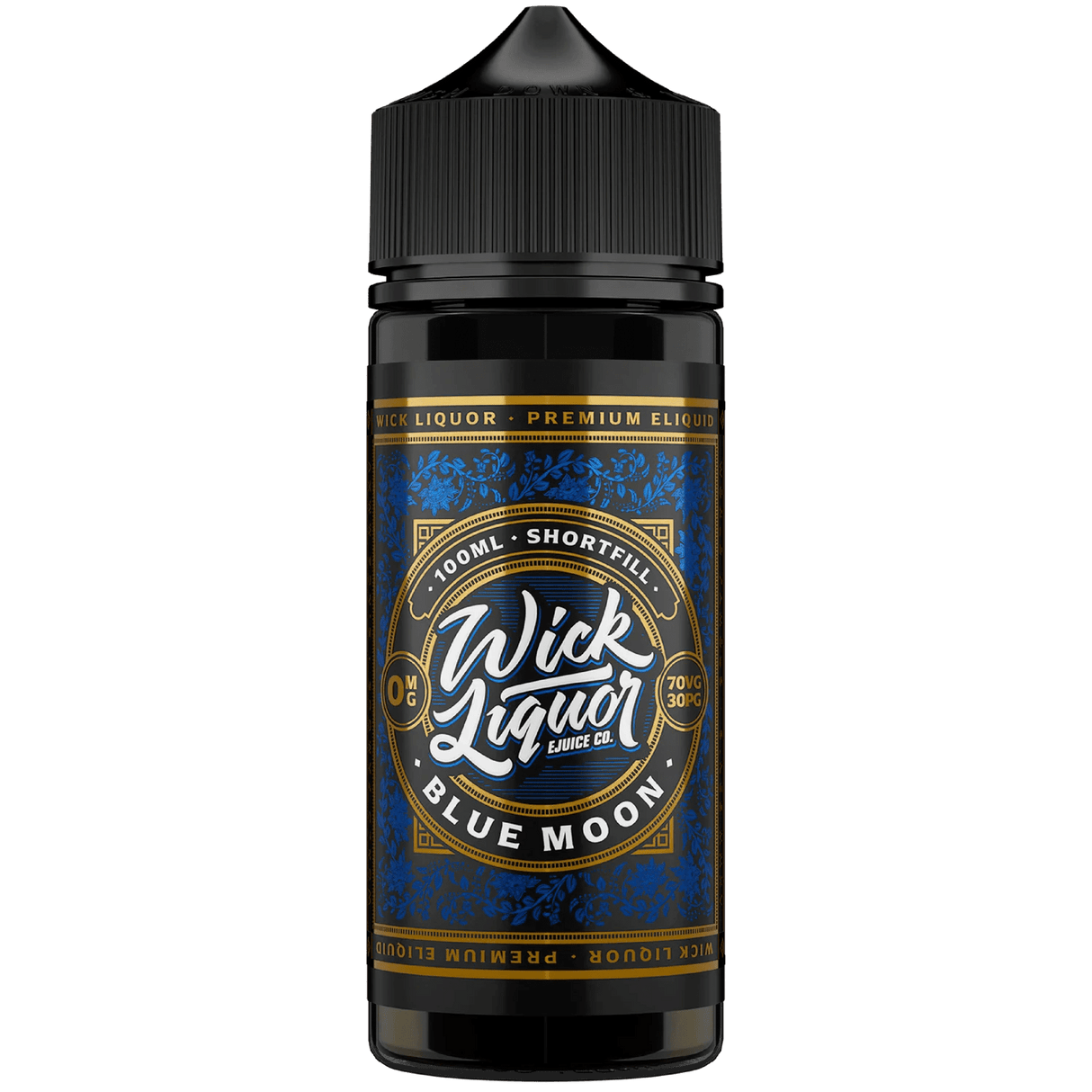 WICK LIQUOR - 100ML BLUE MOON 0MG SHORTFILL E LIQUID - Super E-cig