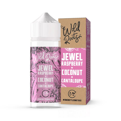 WILD ROOTS - 100ML JEWEL RASPBERRY COCONUT CANTALOUPE 0MG SHORTFILL E LIQUID - Super E-cig