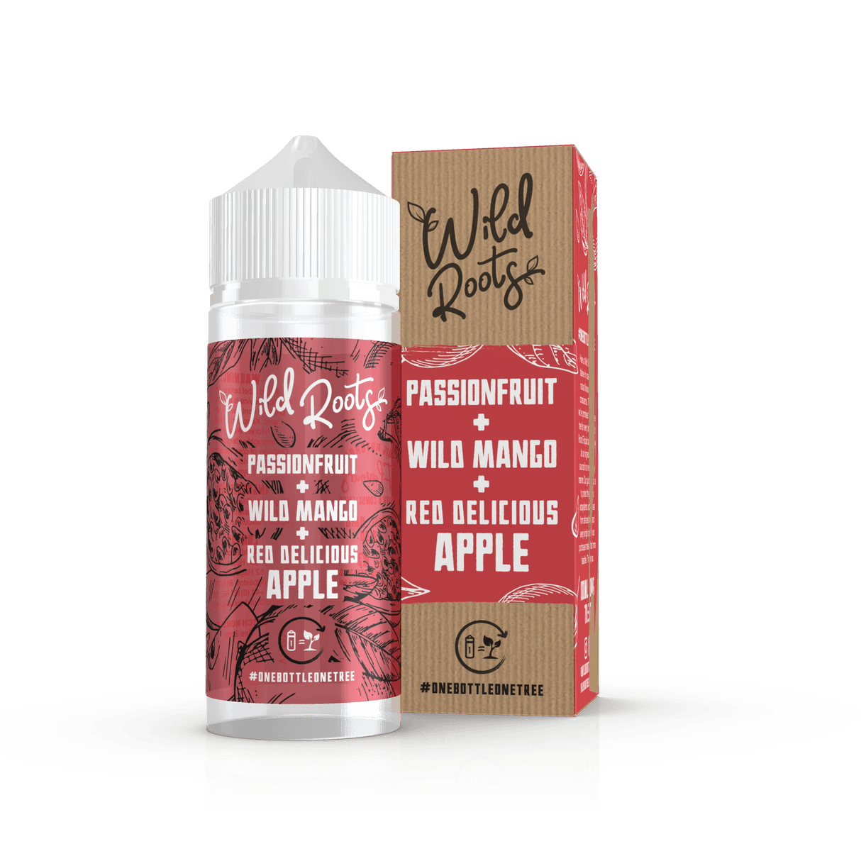 WILD ROOTS - 100ML PASSIONFRUIT WILD MANGO & RED APPLE 0MG SHORTFILL E LIQUID - Super E-cig