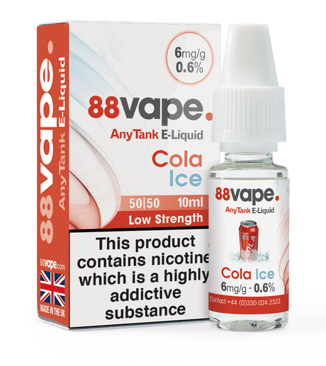 88VAPE - 10ML COLA ICE E LIQUID - Super E-cig