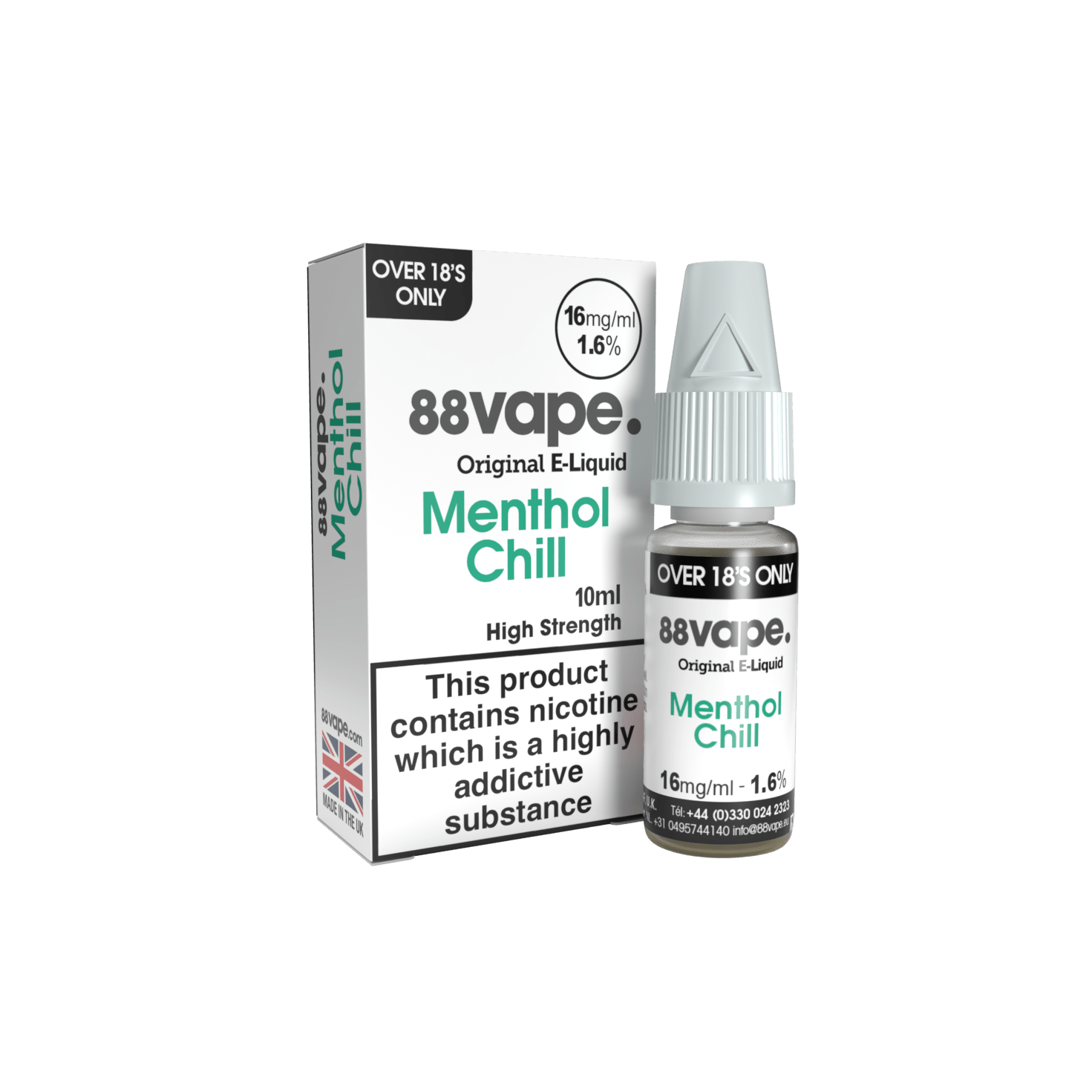 88VAPE MENTHOL CHILL 10ML E-LIQUID| 1.20| 10ml E-liquid  Super E-cig
