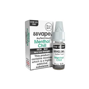88VAPE - 10ML MENTHOL CHILL E LIQUID - Super E-cig