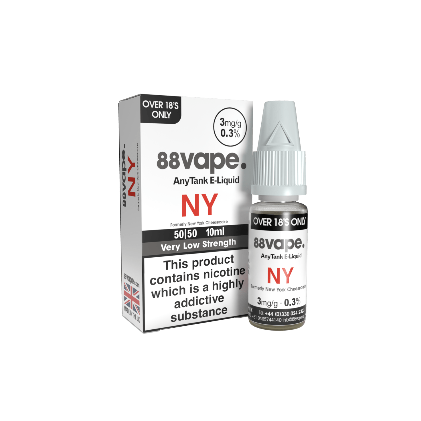 88VAPE NY 10ML E-LIQUID| 1.20| 10ml E-liquid  Super E-cig