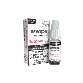 88VAPE - 10ML RASPBERRY R E LIQUID - Super E-cig