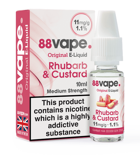 88VAPE - 10ML RHUBARB C E LIQUID - Super E-cig