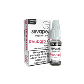 88VAPE - 10ML RHUBARB C E LIQUID - Super E-cig