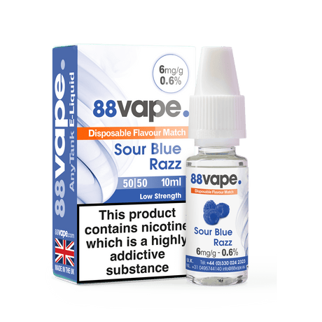 88VAPE - 10ML SOUR RASPBERRY E LIQUID - Super E-cig