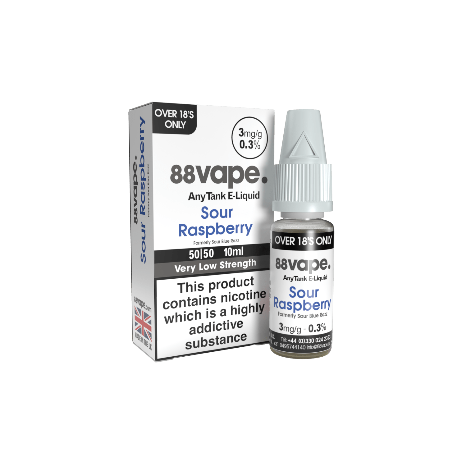 88VAPE SOUR RASPBERRY 10ML E-LIQUID| £1.20| 10ml E-liquid – Super E-cig