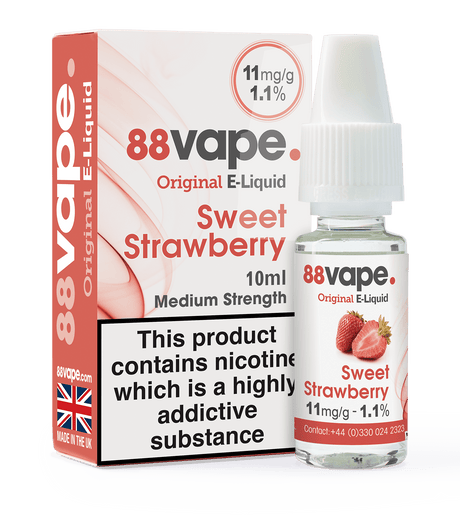 88VAPE - 10ML STRAWBERRY E LIQUID - Super E-cig