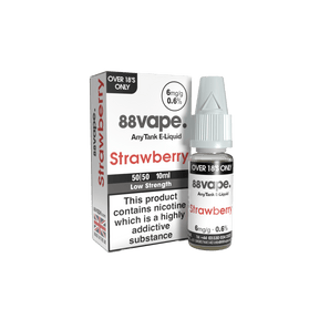 88Vape Strawberry 10Ml E-Liquid - 6MG-50/50