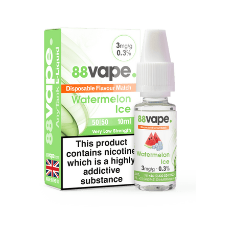 88VAPE - 10ML WATERMELON ICE E LIQUID - Super E-cig