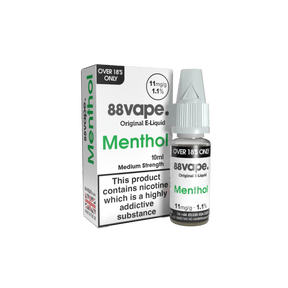 88VAPE MENTHOL 10ML E - LIQUID - Super E - cig