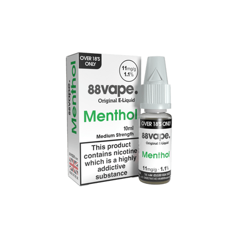 88VAPE MENTHOL 10ML E - LIQUID - Super E - cig