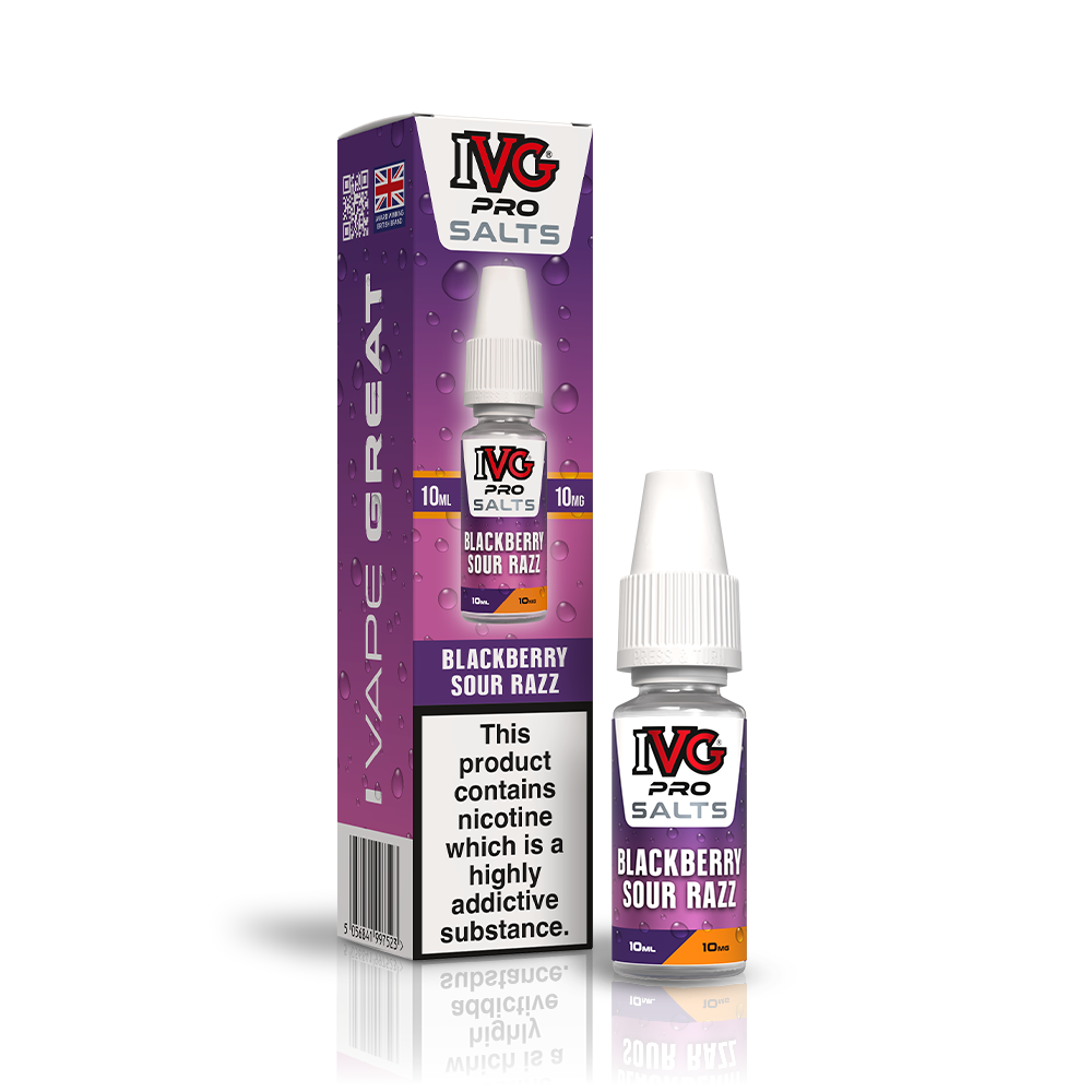 IVG PRO BLACKBERRY SOUR RAZZ 10ML NIC SALT E-LIQUID